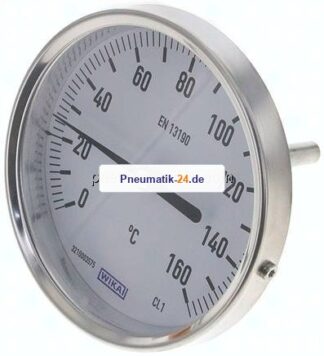Bimetallthermometer, waagerecht D100/0 bis +160°C/63mm