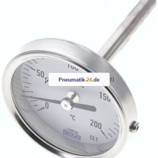 Bimetallthermometer, waagerecht D63/0 bis +200°C/63mm