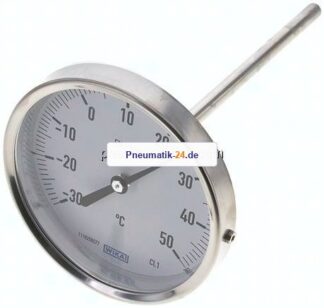 Bimetallthermometer, waagerecht D100/-30 bis +50°C/160mm