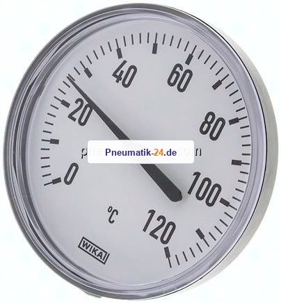 Bimetallthermometer, waagerecht D100/0 bis +120°C/40mm