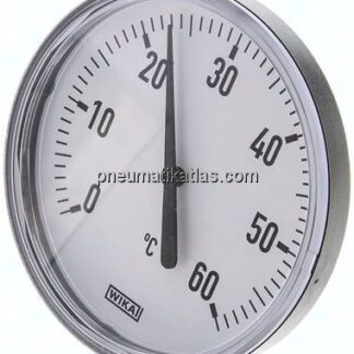 Bimetallthermometer, waagerecht D100/0 bis +60°C/60mm