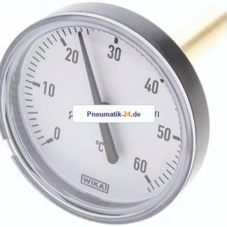 Bimetallthermometer, waagerecht D63/0 bis +60°C/60mm