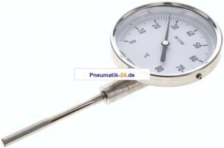 Bimetallthermometer, senkrecht D100/0 bis +80°C/100mm