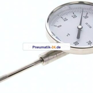 Bimetallthermometer, senkrecht D100/0 bis +80°C/100mm