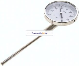 Bimetallthermometer, senkrecht D100/0 bis +80°C/63mm