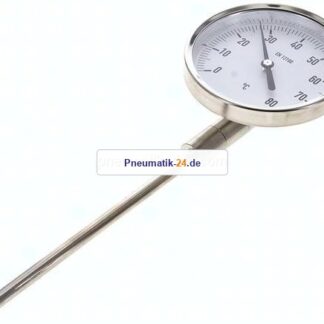 Bimetallthermometer, senkrecht D100/0 bis +80°C/63mm