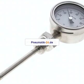 Bimetallthermometer, senkrecht D63/0 bis +80°C/100mm