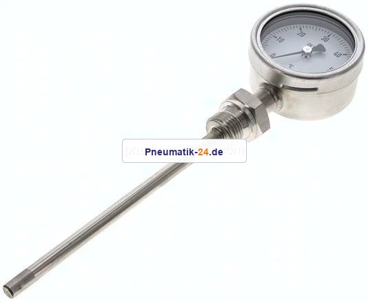 Bimetallthermometer, senkrecht D63/0 bis +60°C/160mm