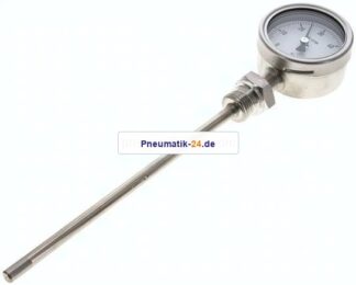 Bimetallthermometer, senkrecht D63/0 bis +60°C/200mm