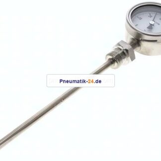 Bimetallthermometer, senkrecht D63/0 bis +60°C/200mm