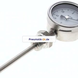Bimetallthermometer, senkrecht D63/-50 bis +50°C/100mm
