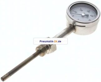 Bimetallthermometer, senkrecht D63/0 bis +600°C/100mm