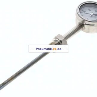 Bimetallthermometer, senkrecht D63/0 bis +600°C/160mm