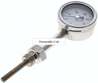 Bimetallthermometer, senkrecht D63/0 bis +600°C/63mm