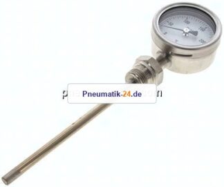 Bimetallthermometer, senkrecht D63/0 bis +250°C/160mm