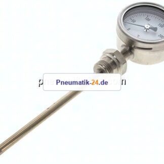 Bimetallthermometer, senkrecht D63/0 bis +250°C/160mm