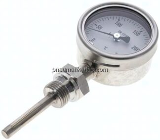 Bimetallthermometer, senkrecht D63/0 bis +250°C/63mm