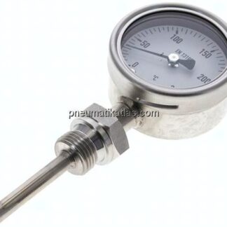 Bimetallthermometer, senkrecht D63/0 bis +250°C/63mm