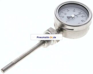 Bimetallthermometer, senkrecht D63/-20 bis +60°C/100mm