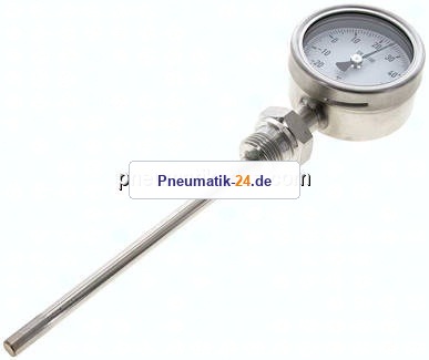 Bimetallthermometer, senkrecht D63/-20 bis +60°C/160mm