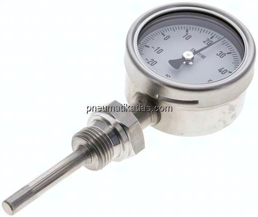 Bimetallthermometer, senkrecht D63/-20 bis +60°C/63mm