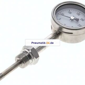 Bimetallthermometer, senkrecht D63/0 bis +300°C/63mm