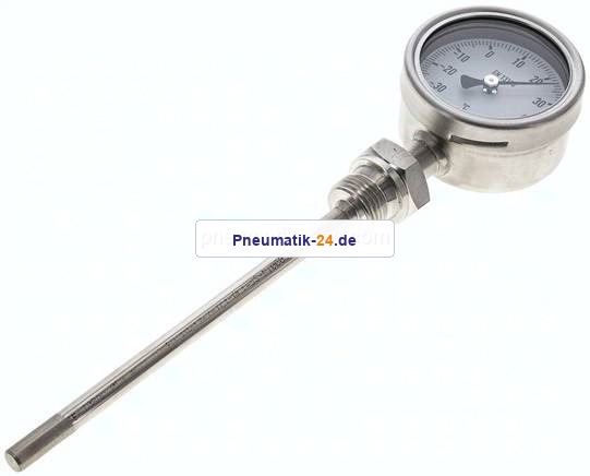 Bimetallthermometer, senkrecht D63/-30 bis +50°C/160mm