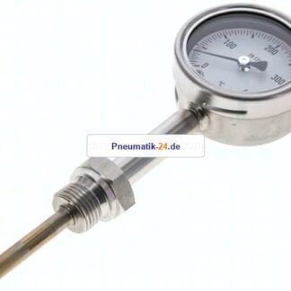 Bimetallthermometer, senkrecht D63/0 bis +400°C/63mm