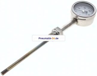 Bimetallthermometer, senkrecht D63/0 bis +500°C/160mm