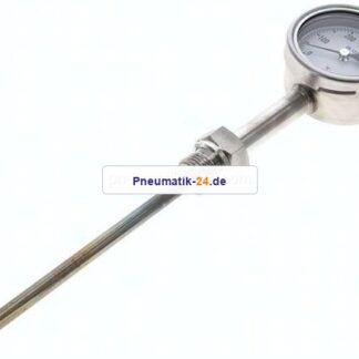 Bimetallthermometer, senkrecht D63/0 bis +500°C/160mm