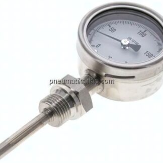 Bimetallthermometer, senkrecht D63/0 bis +200°C/63mm