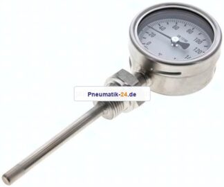 Bimetallthermometer, senkrecht D63/0 bis +160°C/100mm