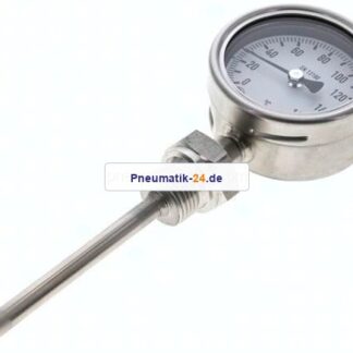 Bimetallthermometer, senkrecht D63/0 bis +160°C/100mm