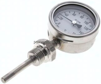 Bimetallthermometer, senkrecht D63/0 bis +160°C/63mm