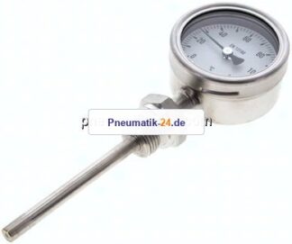 Bimetallthermometer, senkrecht D63/0 bis +120°C/100mm