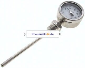 Bimetallthermometer, senkrecht D63/0 bis +120°C/160mm