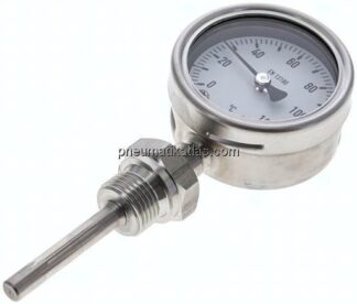 Bimetallthermometer, senkrecht D63/0 bis +120°C/63mm
