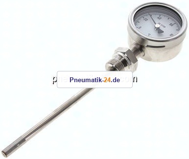 Bimetallthermometer, senkrecht D63/0 bis +100°C/160mm