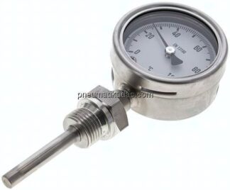 Bimetallthermometer, senkrecht D63/0 bis +100°C/63mm