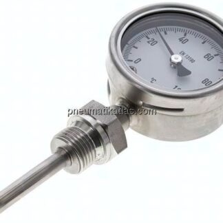 Bimetallthermometer, senkrecht D63/0 bis +100°C/63mm