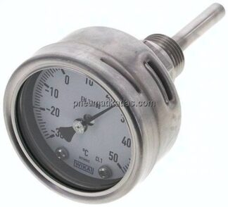 Bimetallthermometer, waagerecht D63/-30 bis +50°C/63mm