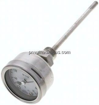 Bimetallthermometer, waagerecht D63/-50 bis +50°C/160mm