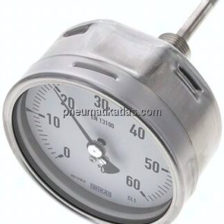 Bimetallthermometer, waagerecht D100/0 bis +60°C/63mm