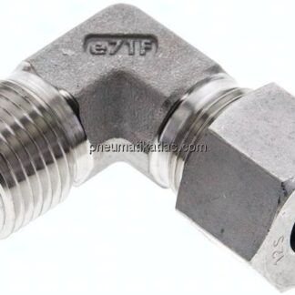 Winkel-Schneidringverschraub. NPT 1/2"-12 S (M20x1,5), 1.4571