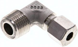 Winkel-Schneidringverschraub. NPT 1/2"-8 S (M16x1,5), 1.4571