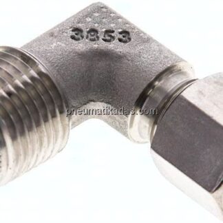 Winkel-Schneidringverschraub. NPT 1/2"-8 S (M16x1,5), 1.4571