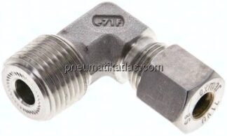Winkel-Schneidringverschraub. NPT 1/2"-8 S (M16x1,5), Klemmring 1.4571 (NC)