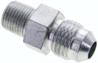 Doppelnippel NPT 1/8"-UNF 1/2"-20(JIC), Stahl verzinkt