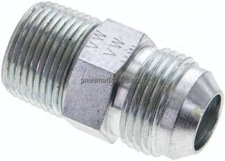 Doppelnippel NPT 3/4"-UN 1-1/16"-12(JIC), Stahl verzinkt