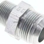 Doppelnippel NPT 3/4"-UN 1-5/16"-12(JIC), Stahl verzinkt
